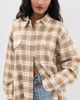 Jamie Haller Jamie Haller The Big Button Down Shirt Gold Plaid - 2