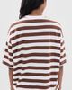Jamie Haller Jamie Haller The Draped Tee Brown Rugby Stripe - 3