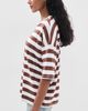 Jamie Haller Jamie Haller The Draped Tee Brown Rugby Stripe - 4