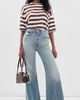 Jamie Haller Jamie Haller The Draped Tee Brown Rugby Stripe - 5