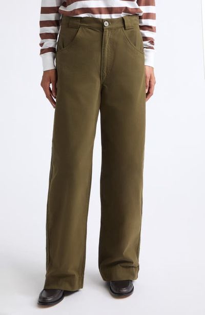 Jamie Haller Jamie Haller The Edit High Waist Wide Leg Cotton Trousers