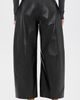 Jamie Haller Jamie Haller The Lambskin Leather Sculpted Baggy Pants Black - 3