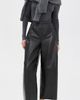 Jamie Haller Jamie Haller The Lambskin Leather Sculpted Baggy Pants Black - 5