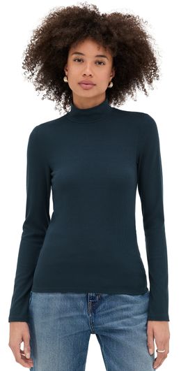 Jamie Haller Jamie Haller The Mock Neck Tee Navy