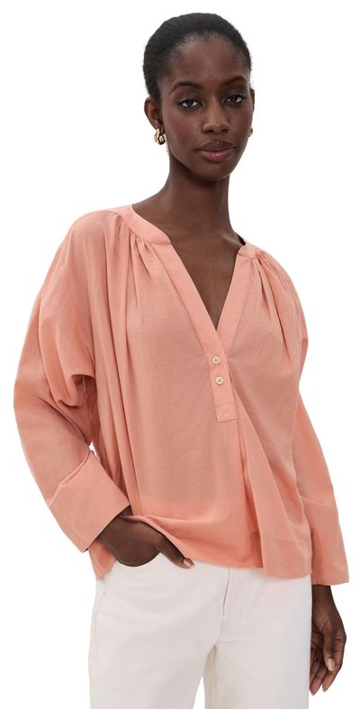 Jamie Haller Jamie Haller The Pascale Blouse Dusty Peach