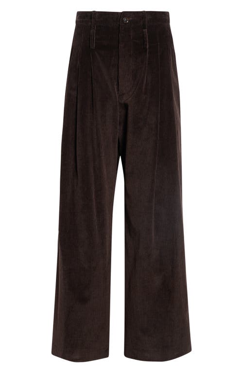 Jamie Haller Jamie Haller Triple Pleat Wide Leg Corduroy Trousers