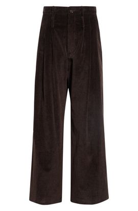 Jamie Haller Jamie Haller Triple Pleat Wide Leg Corduroy Trousers