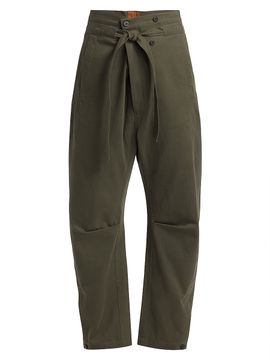 Jamie Haller Women's Everything Tie-Waist Barrel-Leg Pants