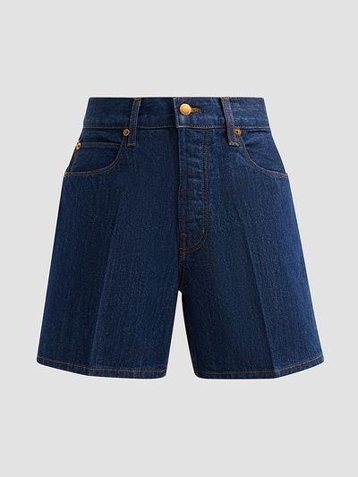 Jamie Haller Women's The Tailor Mid-Rise Denim Shorts