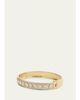 Jamie Wolf 18K Yellow & White Gold Bezel-Set & Pave Diamond Hinge Bangle - 3