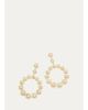 Jamie Wolf 18K Yellow and White Gold Circular Diamond Earrings - 1