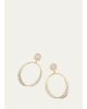 Jamie Wolf 18K Yellow and White Gold Oval Twist Earrings with Diamonds - 1