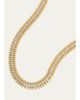 Jamie Wolf 18K Yellow Gold and White Gold Beaded Edge Necklace with Diamonds - 1