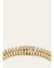 Jamie Wolf 18K Yellow Gold and White Gold Beaded Edge Necklace with Diamonds - 3