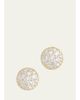 Jamie Wolf 18K Yellow Gold Domed Diamond Disc Stud Earrings - 1