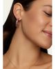 Jamie Wolf 18K Yellow Gold Hoop Earrings with Oval Shaped Pink Tourmaline - 2