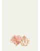 Jamie Wolf 18K Yellow Gold Pink Tourmaline Heart and Morganite Pear Ring with Diamonds - 1