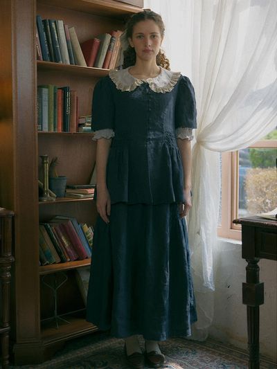 JAMMER Diana Noble Skirt_Midnight Blue
