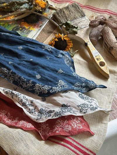 JAMMER FILE LINEN SCARF - 3 colors