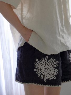 JAMMER Flora half pants - vintage black