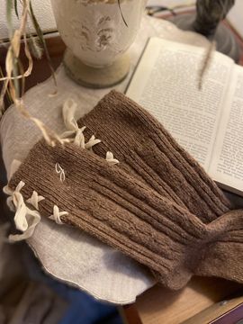 JAMMER lace-up initial wool socks - 6 colors