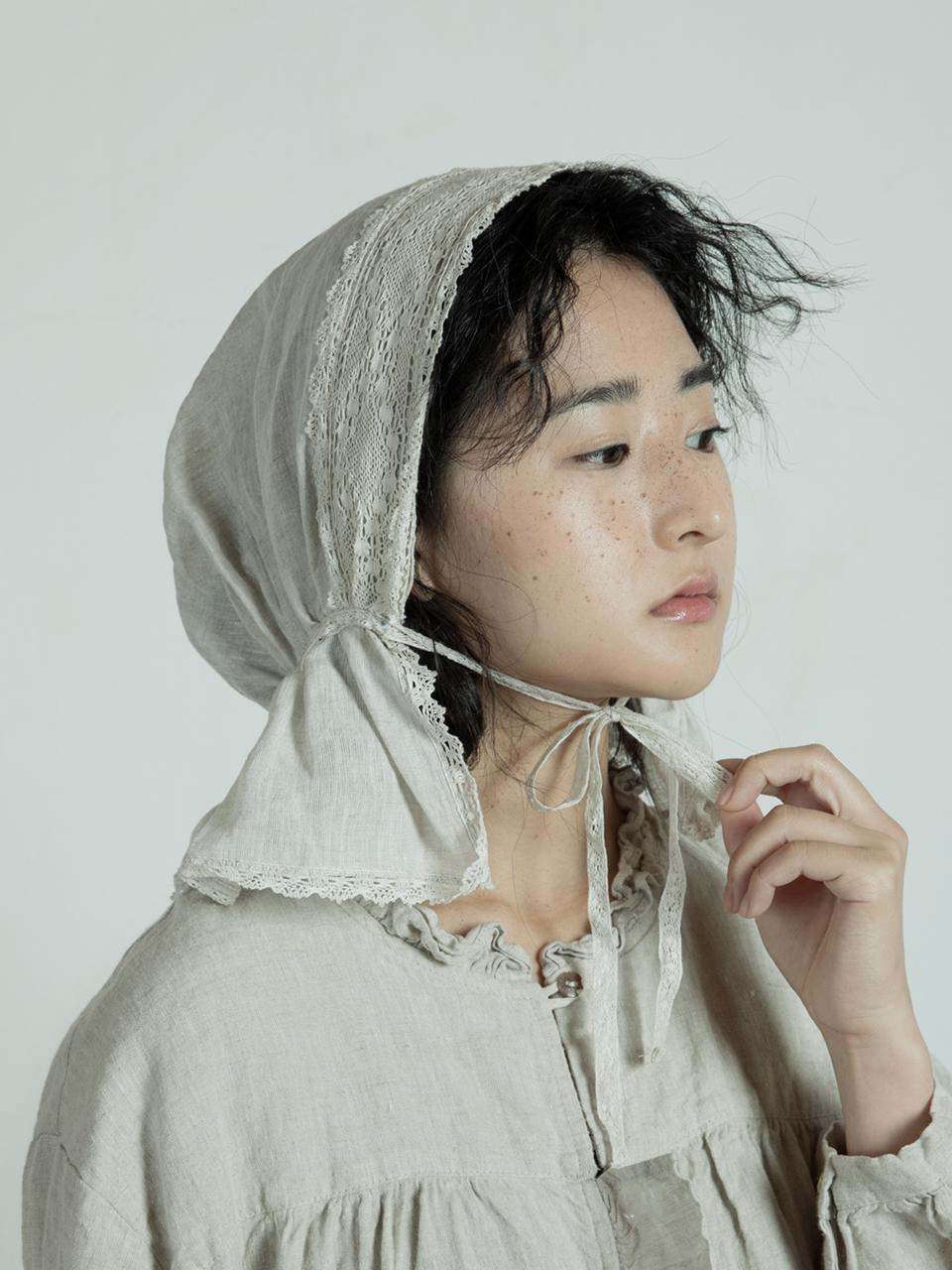 JAMMER Lucille linen bonnet