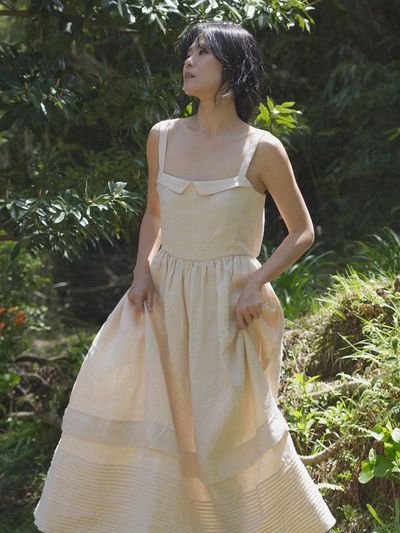 JAMMER Moselle pintuck dress