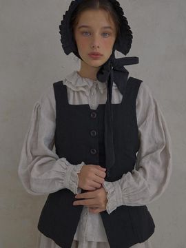 JAMMER Peplum black waistcoat