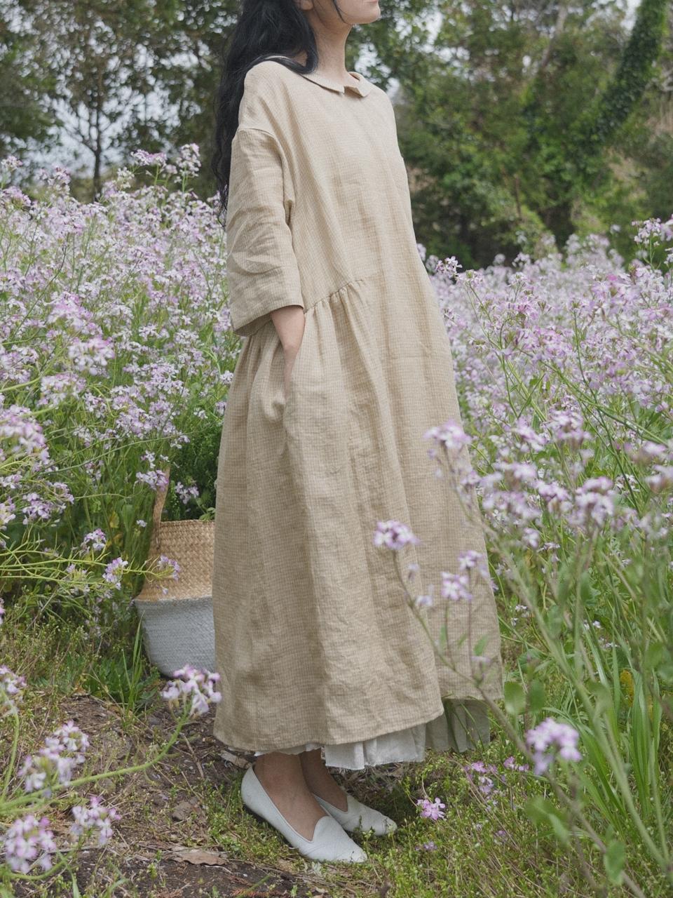 JAMMER Riley ample dress - check