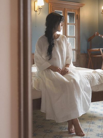 JAMMER Riley ample dress - warm white