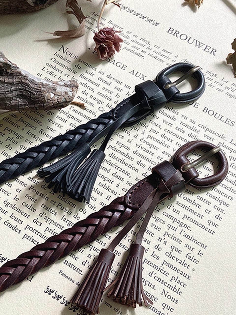 JAMMER Tassel leather belt - 2 colors