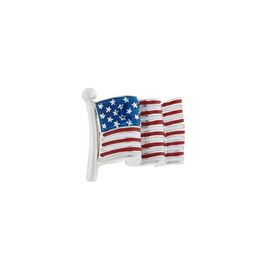 Jan Leslie Jan Leslie American Flag Sterling Lapel Pin