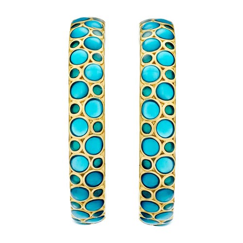 Jan Leslie Jan Leslie Bubble Hoop Gold Vermeil Sterling Earrings