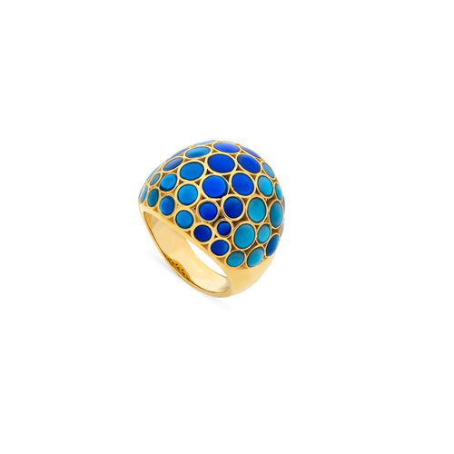 Jan Leslie Jan Leslie Bubble Signature Gold Vermeil Ring