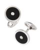 Jan Leslie Jan Leslie Gemstone and Diamond Sterling Silver Round Cufflinks - 3