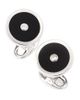 Jan Leslie Jan Leslie Gemstone and Diamond Sterling Silver Round Cufflinks - 4