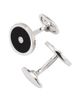 Jan Leslie Jan Leslie Gemstone and Diamond Sterling Silver Round Cufflinks - 5