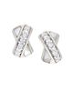 Jan Leslie Jan Leslie Marseille Sterling Silver Crossover Stud Earrings - 1
