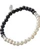 Jan Leslie Jan Leslie Pearl & Onyx Beaded Flex Bracelet - 1