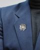 Jan Leslie Jan Leslie Sterling Flower Lapel Pin - 2