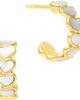 Jan Leslie Jan Leslie Sterling Gemstone Heart Earring with Gold Vermeil - 1