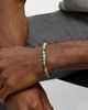 Jan Leslie Jan Leslie Sterling Silver Skull Chrysocolla & Agate Stretch Bracelet - 2