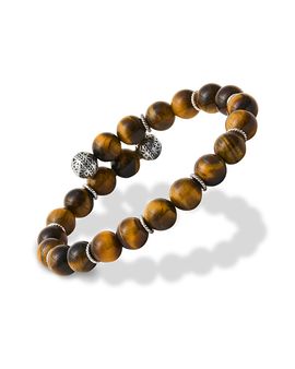 Jan Leslie Jan Leslie Tiger's Eye Bead Flex Bracelet