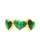 Jan Leslie Jan Leslie Triple Heart Gemstone Gold Vermeil Ring - 2