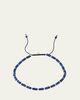 Jan Leslie Men's 18K Gold Lapis Beaded Bracelet - 1