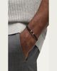 Jan Leslie Men's Sterling Silver and Chiclet Beaded Pull Cord Bracelet - 2