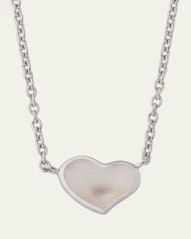Jan Leslie Mother-of-Pearl Single Heart Necklace