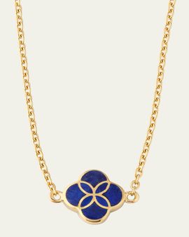 Jan Leslie Single Petal Gemstone Station Necklace
