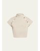 Jane Wade Snap Down Crop Top - 1