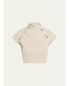 Jane Wade Snap Down Crop Top